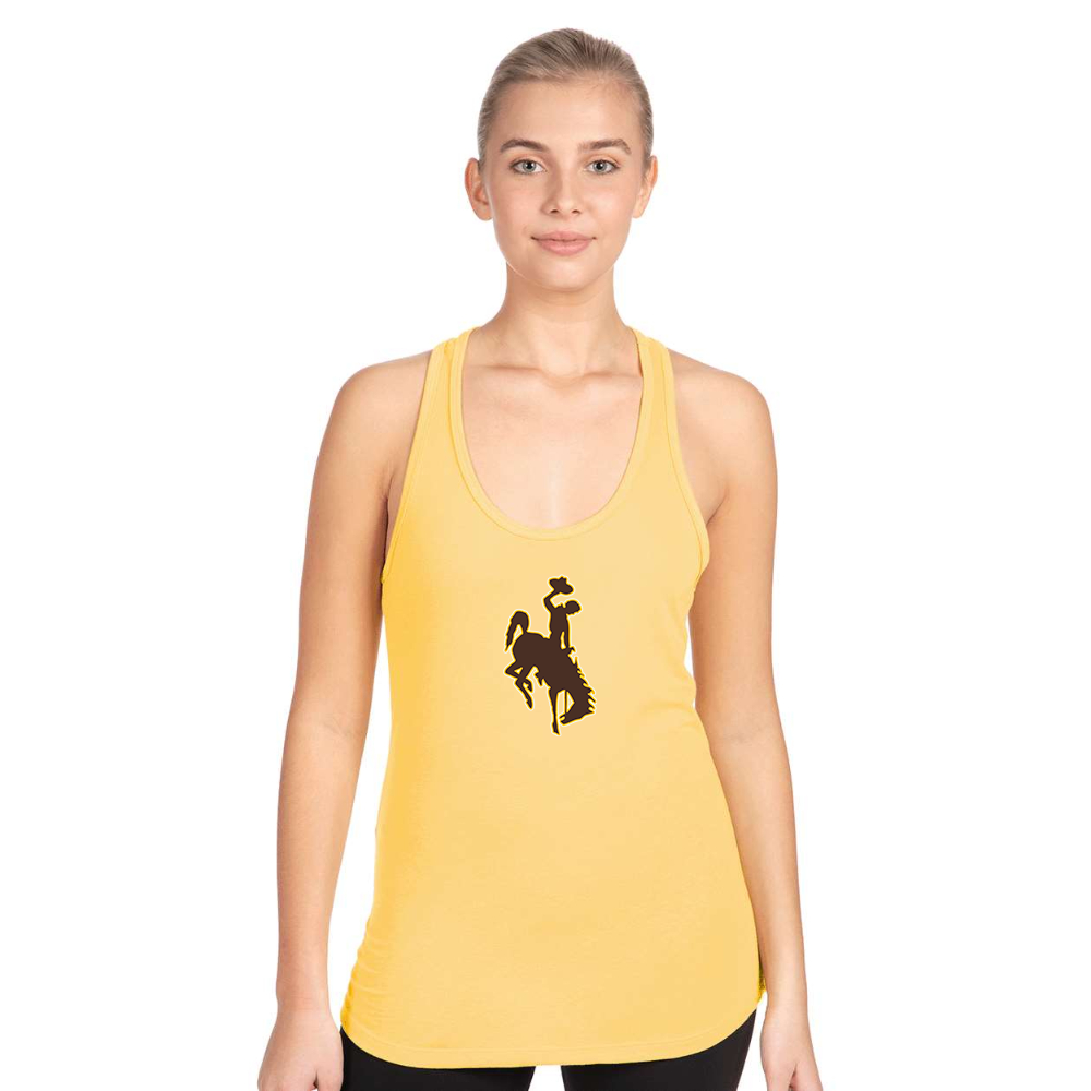 Women's  Wyoming Cowboys Next Level Ideal Racerback Tank